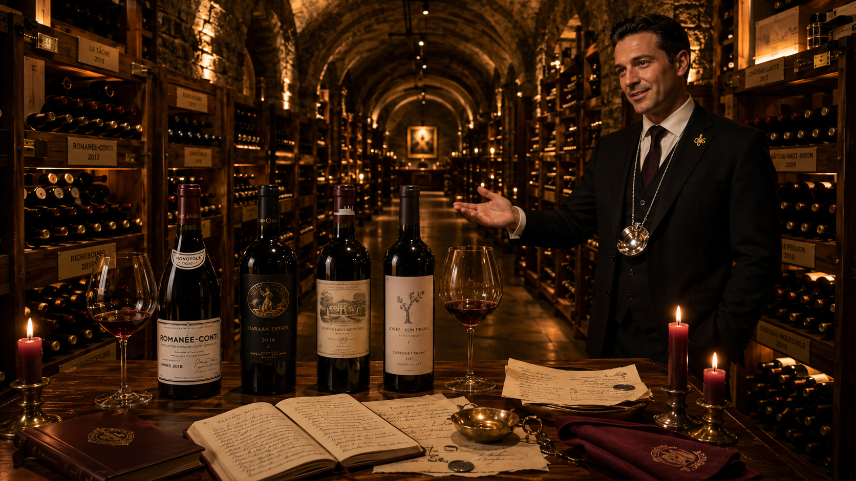 The Angus Barn Wine Cellar - Climate-Controlled Subterranean Sanctuary with 25,000 Bottles and Certified Sommeliers